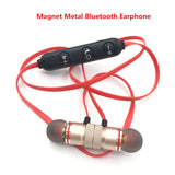 Metal Sports Wireless Headphones Bluetooth Earphone Sweat Proof Earphone Magnetic Earpiece Stereo Headset for Mobile Phone