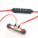 Metal Sports Wireless Headphones Bluetooth Earphone Sweat Proof Earphone Magnetic Earpiece Stereo Headset for Mobile Phone
