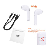 Wireless Headset Bluetooth Earpieces i7S Tws Earbuds Twins Earphone With Charging box Earphones For iPhone Samsung iphone Smart