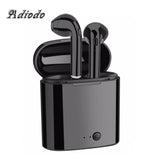 Bluetooth headset Hands stereo Earbud earphone with mic double earpiece for smartphone