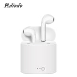 Bluetooth headset Hands stereo Earbud earphone with mic double earpiece for smartphone