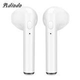 Bluetooth headset Hands stereo Earbud earphone with mic double earpiece for smartphone