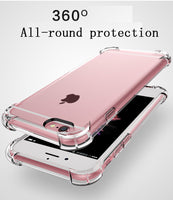 Super Shockproof Clear Soft Case for iPhone 5 5S SE 6 7 8 Plus 6SPlus 7Plus 8Plus X 10 Silicon Luxury Cell Phone Back Cover