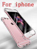 Super Shockproof Clear Soft Case for iPhone 5 5S SE 6 7 8 Plus 6SPlus 7Plus 8Plus X 10 Silicon Luxury Cell Phone Back Cover