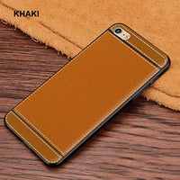 silicone case for iphone 4 5 6 s 7 8 plus funda hoesje lychee leather tpu cover for iphone x se 10 coque etui kryt tok