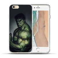 Luxury Marvel Avengers Heroes Case Coque for iPhone X 8 7 6 6S Plus 5 5S SE Case Cover for iPhone 6 6S 7 8 fundas Capinha Etui