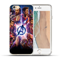 Luxury Marvel Avengers Heroes Case Coque for iPhone X 8 7 6 6S Plus 5 5S SE Case Cover for iPhone 6 6S 7 8 fundas Capinha Etui