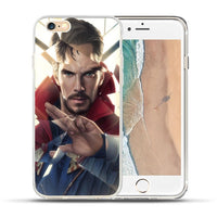 Luxury Marvel Avengers Heroes Case Coque for iPhone X 8 7 6 6S Plus 5 5S SE Case Cover for iPhone 6 6S 7 8 fundas Capinha Etui