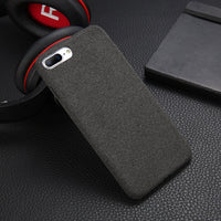 Moskado Plush Fabrics Phone Case For Apple iPhone X 8 7 6s 6 Plus Warm Plush Fashion Soft Color Back Cover Cases Capa Fundas