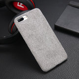 Moskado Plush Fabrics Phone Case For Apple iPhone X 8 7 6s 6 Plus Warm Plush Fashion Soft Color Back Cover Cases Capa Fundas