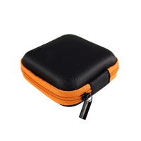 Square Earphone Wire Organizer Box Data Line Cables Storage Box Case Container Coin Headphone Protective Box 8cm