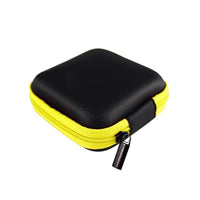 Square Earphone Wire Organizer Box Data Line Cables Storage Box Case Container Coin Headphone Protective Box 8cm