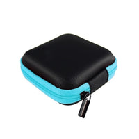 Square Earphone Wire Organizer Box Data Line Cables Storage Box Case Container Coin Headphone Protective Box 8cm