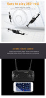 Drone Pliable Quadcopter, 2.4GHz Full HD Caméra WiFi FPV GPS Point Fixe