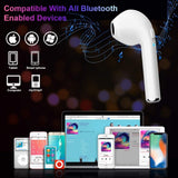 Bluetooth headset Hands stereo Earbud earphone with mic double earpiece for smartphone