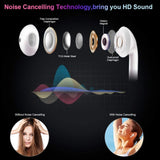 Bluetooth headset Hands stereo Earbud earphone with mic double earpiece for smartphone