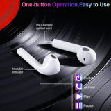 Bluetooth headset Hands stereo Earbud earphone with mic double earpiece for smartphone