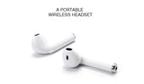 Bluetooth headset Hands stereo Earbud earphone with mic double earpiece for smartphone