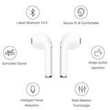 Bluetooth headset Hands stereo Earbud earphone with mic double earpiece for smartphone