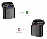 Bluetooth headset Hands stereo Earbud earphone with mic double earpiece for smartphone