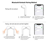 Bluetooth headset Hands stereo Earbud earphone with mic double earpiece for smartphone