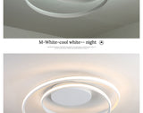 Plafonniers modernes lampe LED pour salon chambre bureau salle blanche couleur noir surface monté plafond