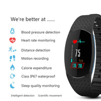 Smart Bracelet Fitness Tracker OLED Sleep Heart Rate Blood Pressure Monitor IP67 Waterproof Bluetooth Smart Wristbands