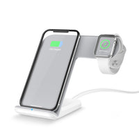 Portefeuille 7.5W Qi Wireless Fast Charger Holder Stand for Apple Watch Redmi iPhone 8 Plus X Samsung Note S9 Induction Charging