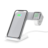 Portefeuille 7.5W Qi Wireless Fast Charger Holder Stand for Apple Watch Redmi iPhone 8 Plus X Samsung Note S9 Induction Charging