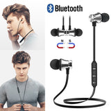 Bluetooth Earphone Wireless Headphone Metal Sports SweatProof Earpiece Magnetic Headset For Smartphone