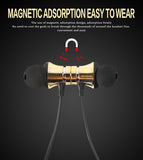 Bluetooth Earphone Wireless Headphone Metal Sports SweatProof Earpiece Magnetic Headset For Smartphone