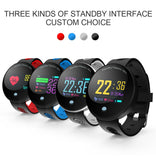 Smart Bracelet Color Screen Heart Rate Blood Pressure Monitor Activity Fitness Tracking Bluetooth Smart Wristband