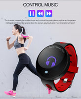 Smart Bracelet Color Screen Heart Rate Blood Pressure Monitor Activity Fitness Tracking Bluetooth Smart Wristband