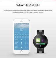 Smart Bracelet Color Screen Heart Rate Blood Pressure Monitor Activity Fitness Tracking Bluetooth Smart Wristband