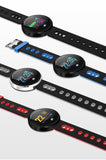 Smart Bracelet Color Screen Heart Rate Blood Pressure Monitor Activity Fitness Tracking Bluetooth Smart Wristband