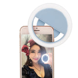 Selfie Fill LED Flash Lens Beauty Fill Light Lamp Novelty Portable Clip USB Rechargeable 36 Leds Smartphone Photo Camera Ring