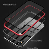 Luxury Magnetic Metal Case For coque iPhone 8Plus Case 7Plus X 8 6 S Plus Glass iPhone8 Cover etui For iPhone 7 Case carcasas