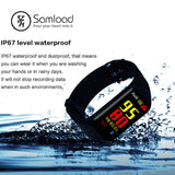 Samload K1 Smart wristband Waterproof Bracelet Bluetooth Sports Band Heart Rate Sleep Speed Tracke For Xiaomi iPhone6 7 8 Huawei