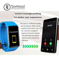 Samload K1 Smart wristband Waterproof Bracelet Bluetooth Sports Band Heart Rate Sleep Speed Tracke For Xiaomi iPhone6 7 8 Huawei