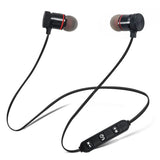 Metal Sports Wireless Headphones Bluetooth Earphone Sweat Proof Earphone Magnetic Earpiece Stereo Headset for Mobile Phone