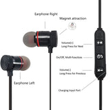 Metal Sports Wireless Headphones Bluetooth Earphone Sweat Proof Earphone Magnetic Earpiece Stereo Headset for Mobile Phone