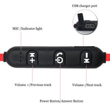 Metal Sports Wireless Headphones Bluetooth Earphone Sweat Proof Earphone Magnetic Earpiece Stereo Headset for Mobile Phone