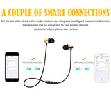 Bluetooth Earphone Wireless Headphone Metal Sports SweatProof Earpiece Magnetic Headset For Smartphone