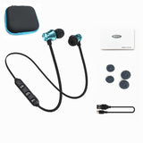 Bluetooth Earphone Wireless Headphone Metal Sports SweatProof Earpiece Magnetic Headset For Smartphone