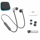 Bluetooth Earphone Wireless Headphone Metal Sports SweatProof Earpiece Magnetic Headset For Smartphone