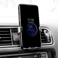 Support smartphone Car Phone Holder For Phone In Car Air Vent Mount Stand No Magnetic Mobile Phone Holder Universal Gravity Smartphone Cell Support