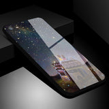 Tempered Glass Phone Cases For iphone 7 8 6 6S plus Anti-knock Original Scenery Glass Back Cover for iphone 7 case