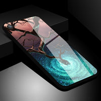 Tempered Glass Phone Cases For iphone 7 8 6 6S plus Anti-knock Original Scenery Glass Back Cover for iphone 7 case