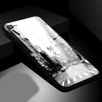 Tempered Glass Phone Cases For iphone 7 8 6 6S plus Anti-knock Original Scenery Glass Back Cover for iphone 7 case