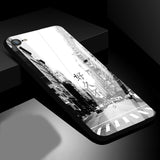 Tempered Glass Phone Cases For iphone 7 8 6 6S plus Anti-knock Original Scenery Glass Back Cover for iphone 7 case